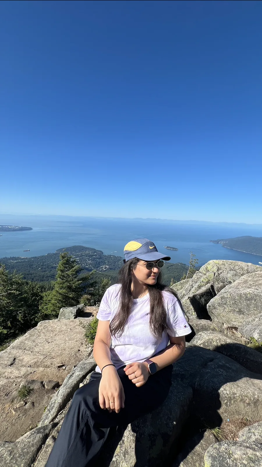 Mahima on a mountain summit