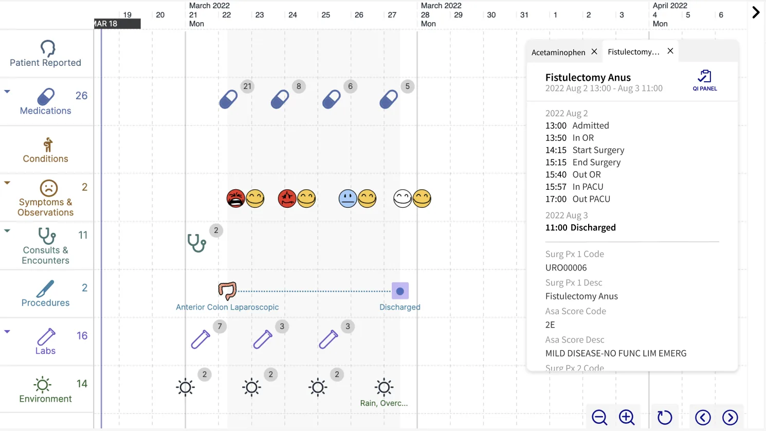 Iteration 1: a side window with tabs