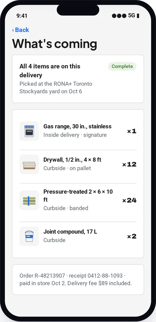 What's coming on the truck
