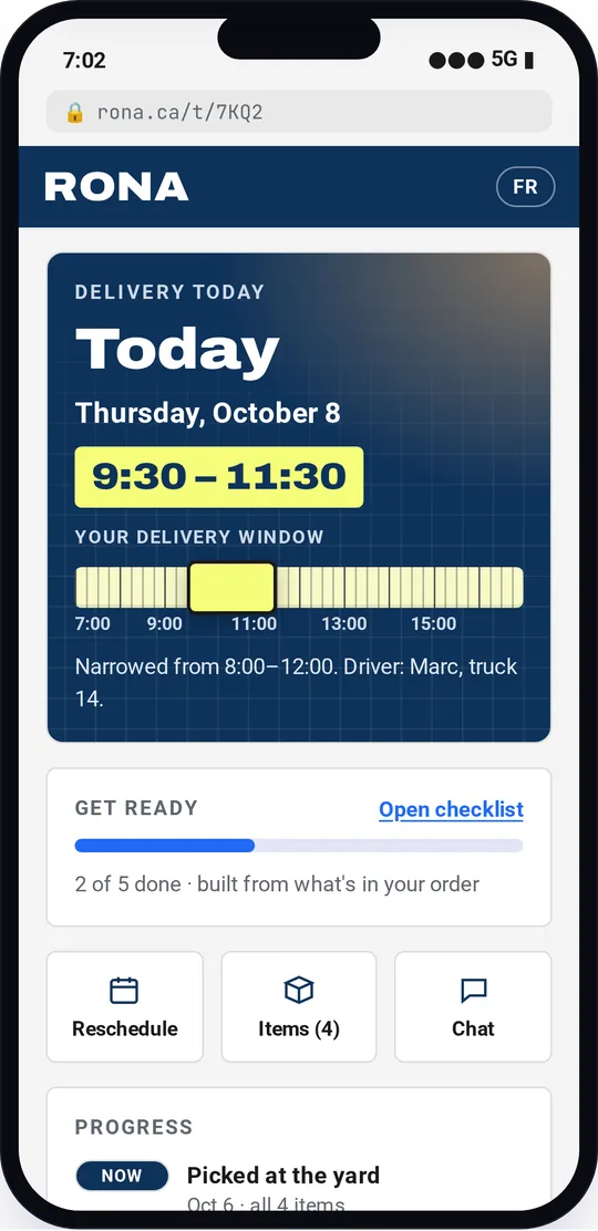 Tracker with narrowed window