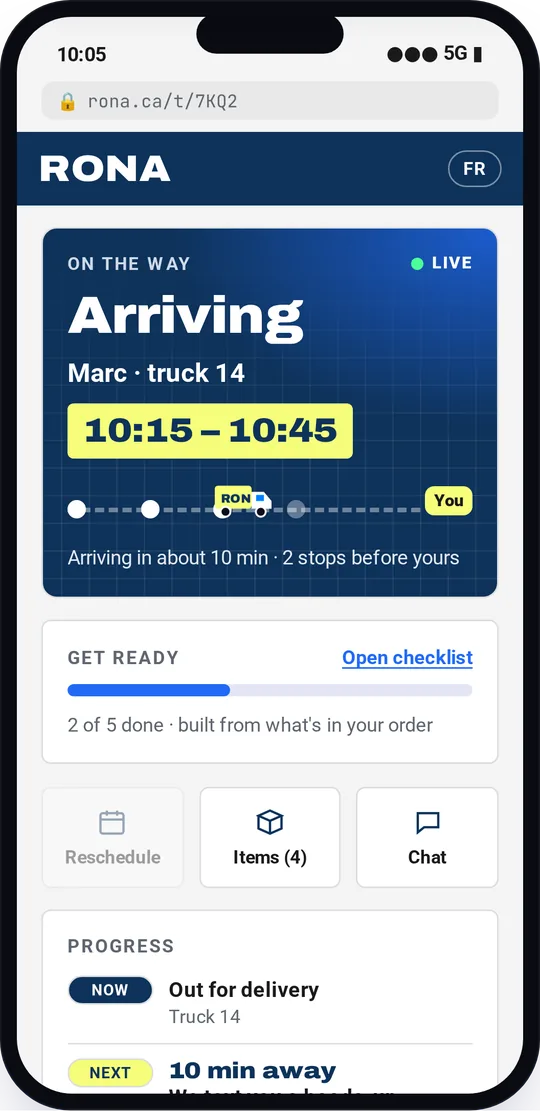 Truck on the way