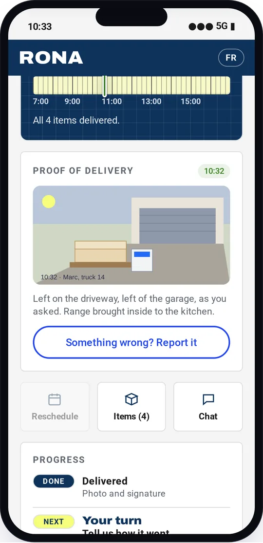 Proof of delivery