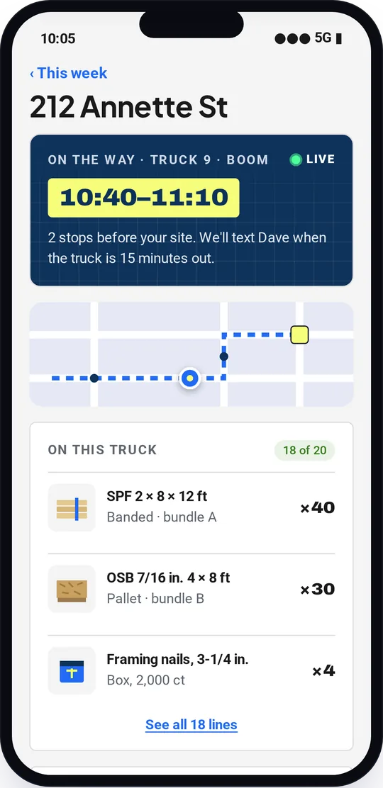 Live delivery